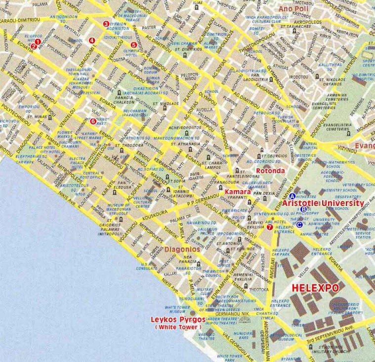 Map of City Centre